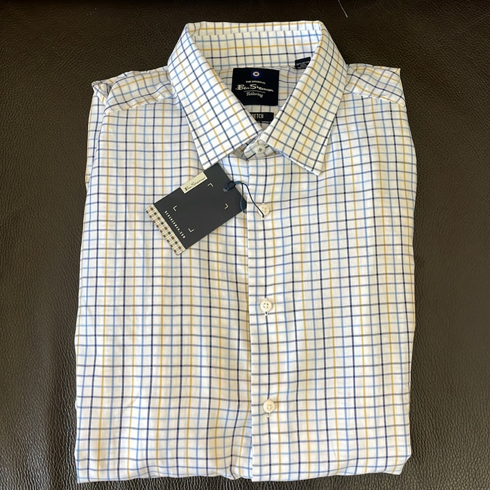 Men's Blue Checkered Shirt